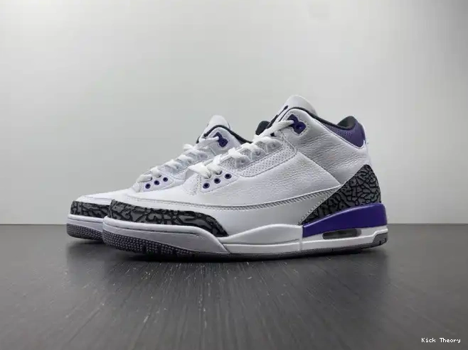Kicktheory 'Dark Retro 3 Jordan Iris' Air CT8532-105 0624